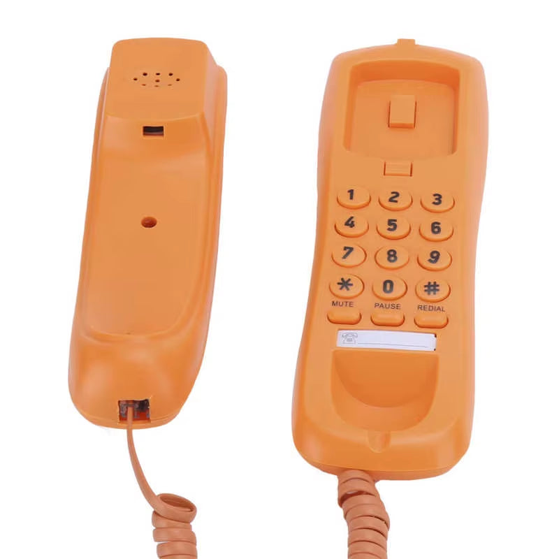 Home Landline Phone Mini Phone Office Telephone Desktop Wired Fixed Telephone for Hotel Office Business Home Desk Phone