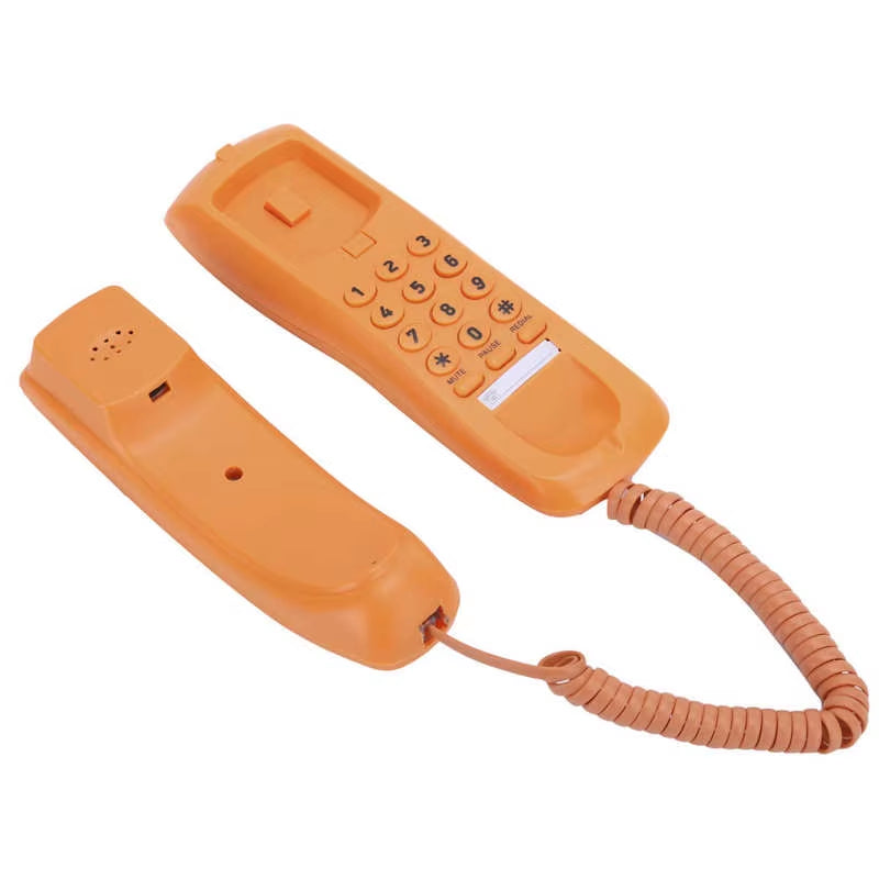 Home Landline Phone Mini Phone Office Telephone Desktop Wired Fixed Telephone for Hotel Office Business Home Desk Phone
