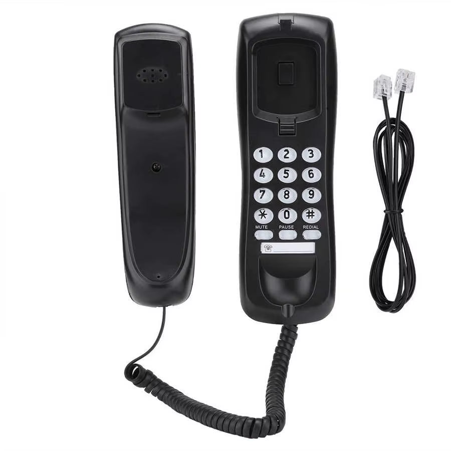 Home Landline Phone Mini Phone Office Telephone Desktop Wired Fixed Telephone for Hotel Office Business Home Desk Phone