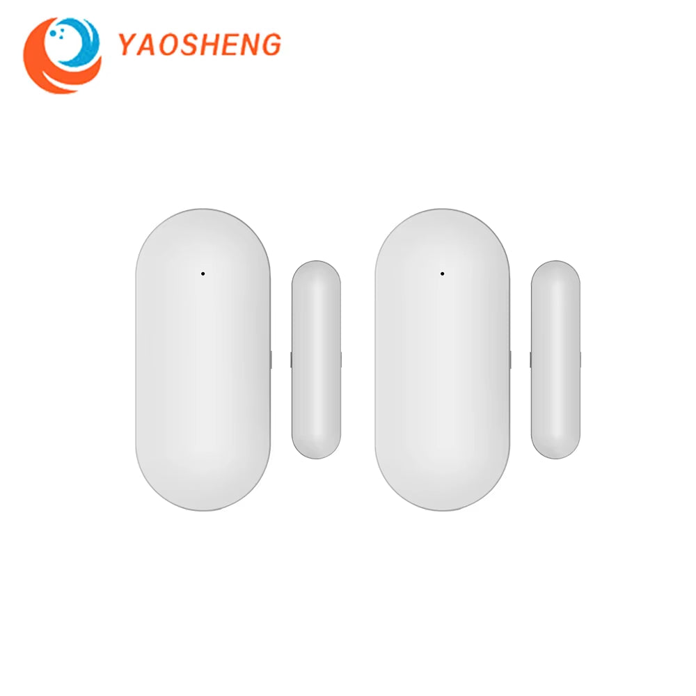 Tuya Smart Home Alarm Security System Wireless Door Detector Window Sensor for 433Mhz Home Security Connected Alarm System