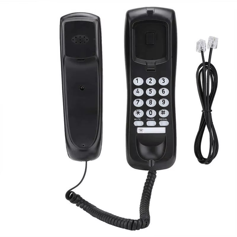 Home Landline Phone Mini Phone Office Telephone Desktop Wired Fixed Telephone for Hotel Office Business Home Desk Phone